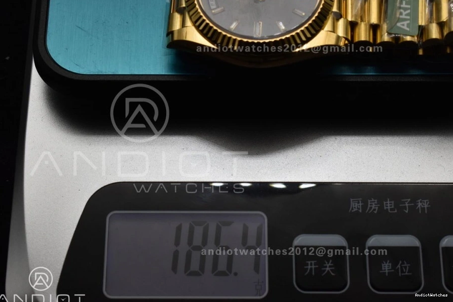 ARF Bracelet VR3255 President Black Weight) Crystal (Gain Best Date Day YG 1:1 Soft 228238 40 On Dial 656 Edition 0124